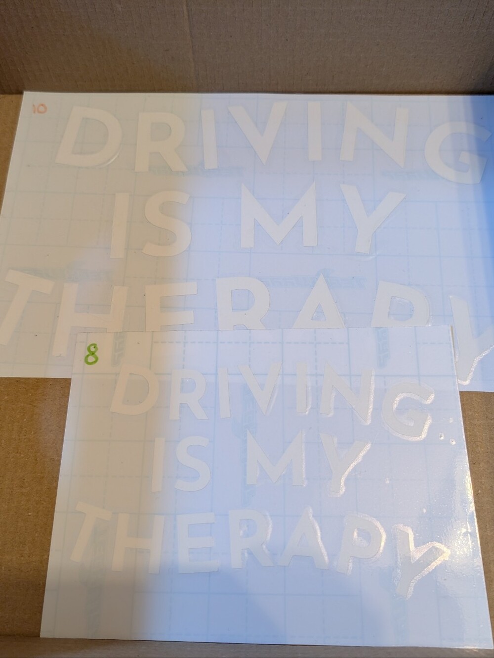 Decal "Driving Is My Therapy"